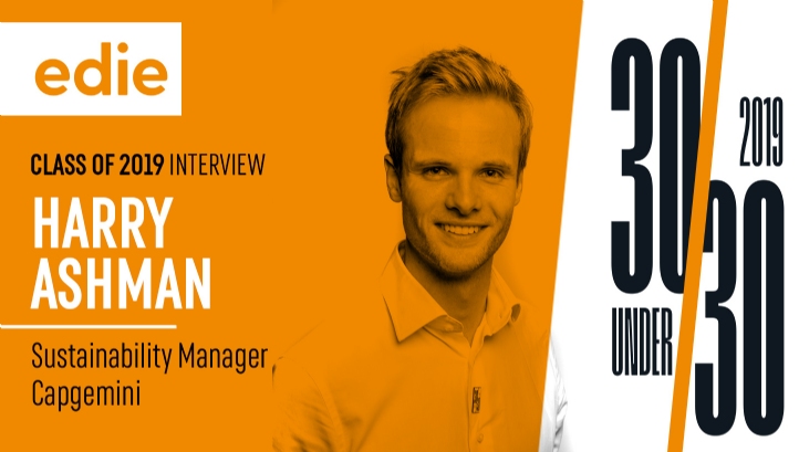 Harry has been at Capgemini for five years - the past two of which he has spent helping steer its sustainability approach
